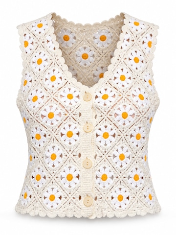 Ombre - Blusa en beige: frente
