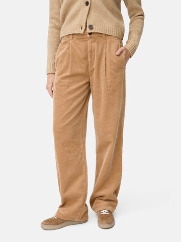 CAMEL ACTIVE Loosefit Relaxed Fit Cord Hose aus Baumwolle in Beige: Vorderseite