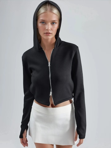 Busem Sweatvest in Zwart: voorkant
