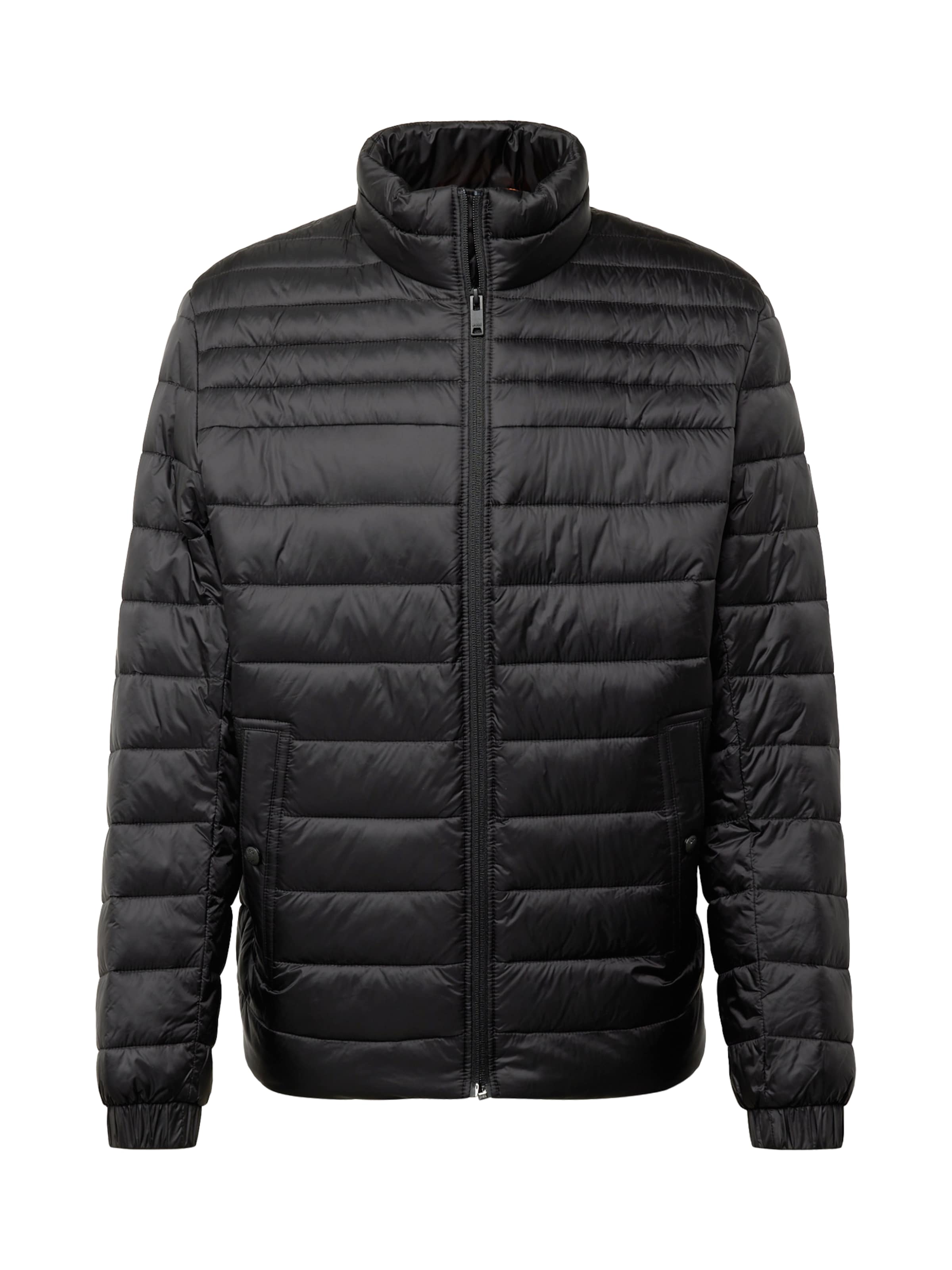 BOSS Kurtka przejściowa 'Oden1' w kolorze czarny: przód