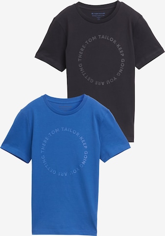 TOM TAILOR Tričko – modrá: přední strana