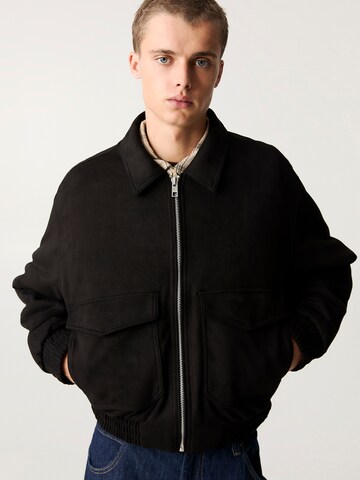 Pull&Bear Between-Season Jacket in Black