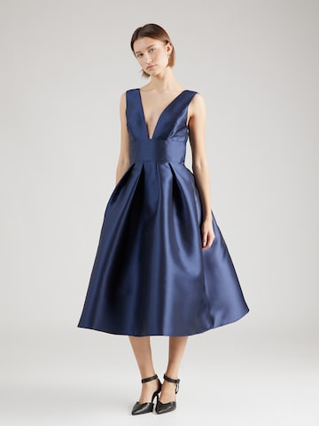 Robe de cocktail Coast en bleu : devant