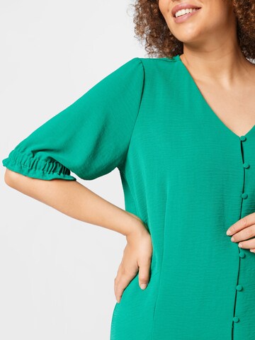 ONLY Carmakoma Blouse in Groen