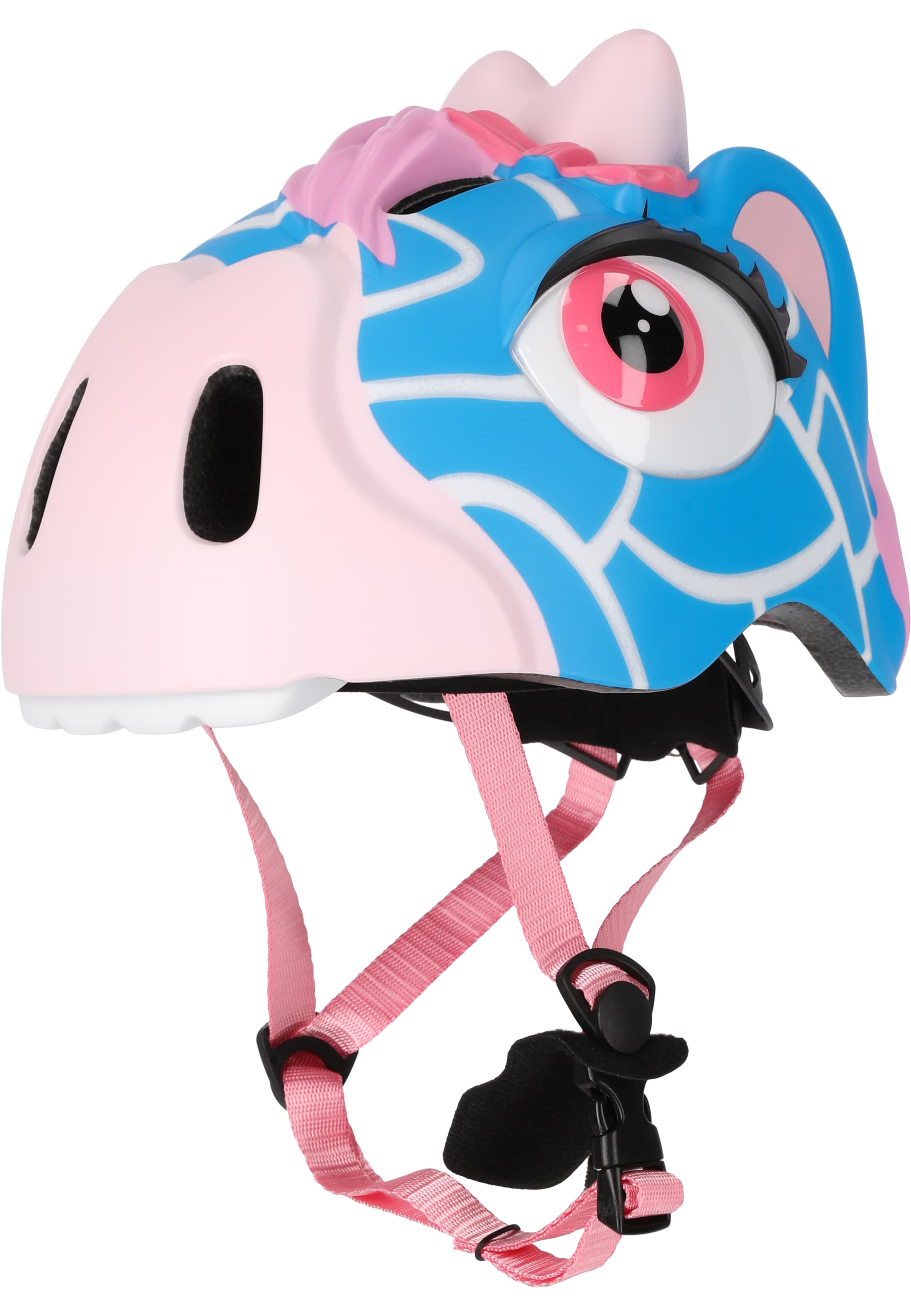 Crazy Safety Helmet 'Giraffe' in Pink: front