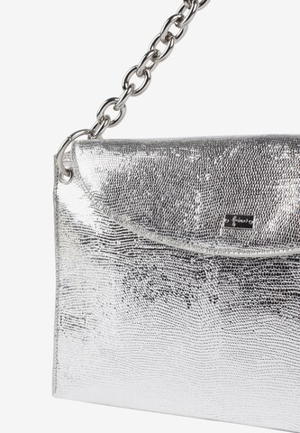 faina Clutch in Silber