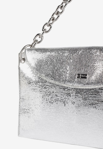 faina Clutch in Silber