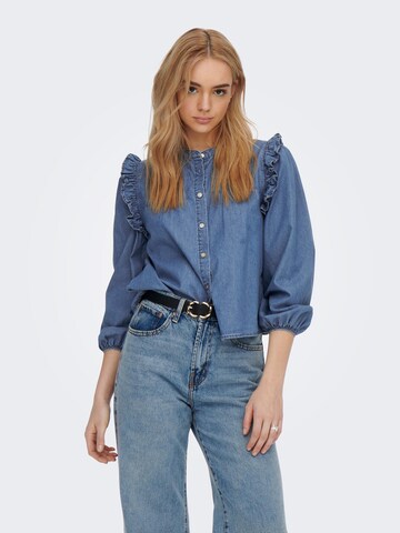 ONLY Blouse 'DIONNE' in Blauw: voorkant