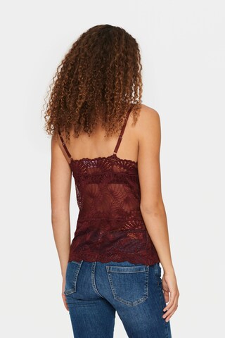 SAINT TROPEZ Top 'Daisy' in Rood