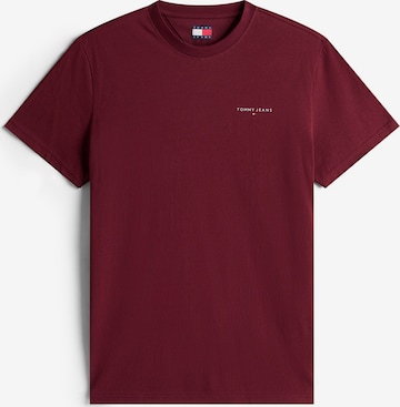 T-Shirt Tommy Jeans en rouge : devant