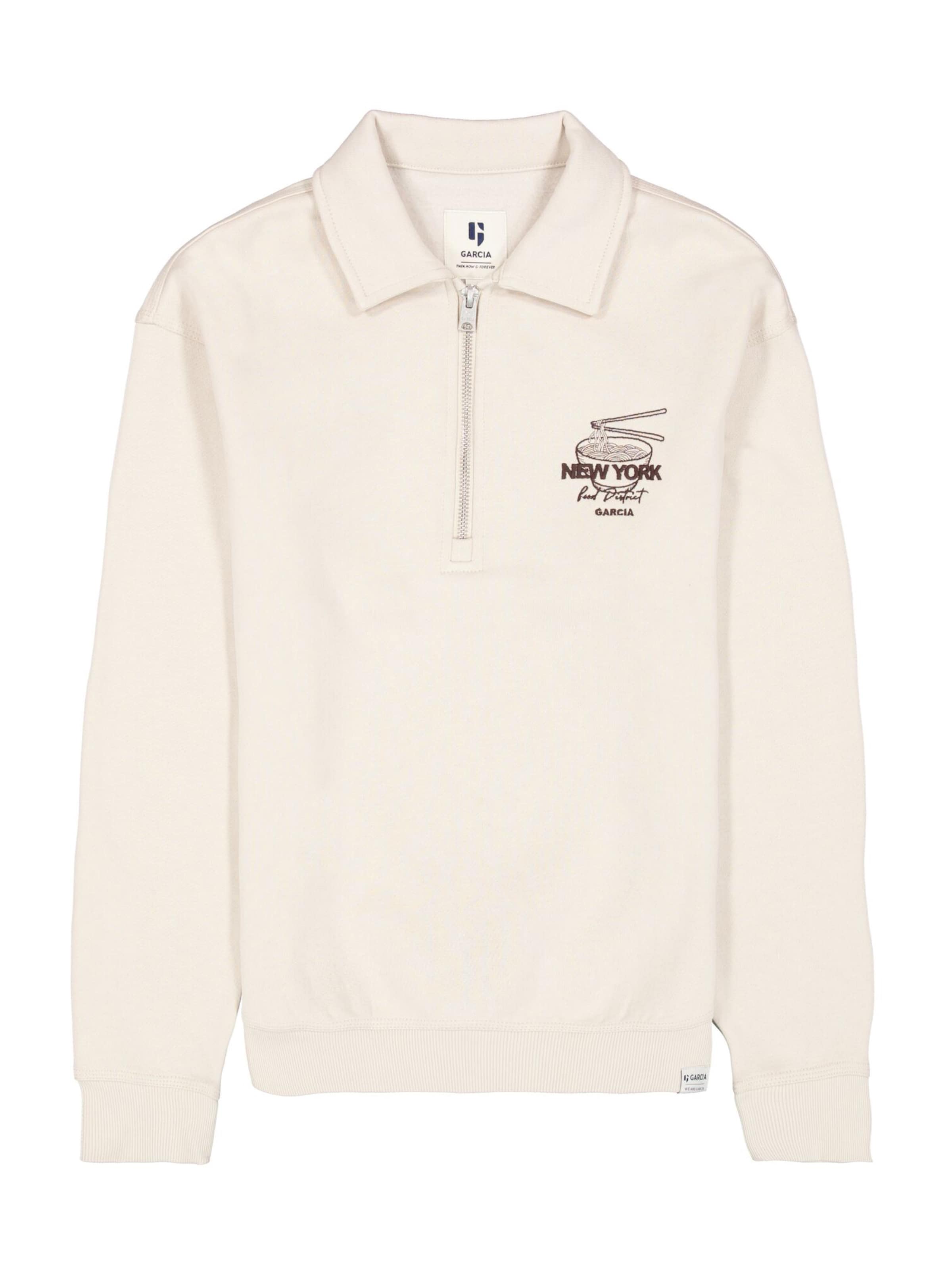 GARCIA Sweatshirt in Beige: front
