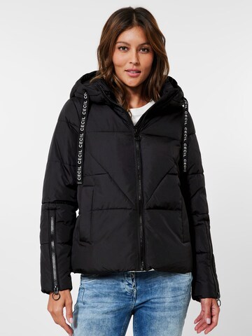 CECIL Winter Jacket in Black: front