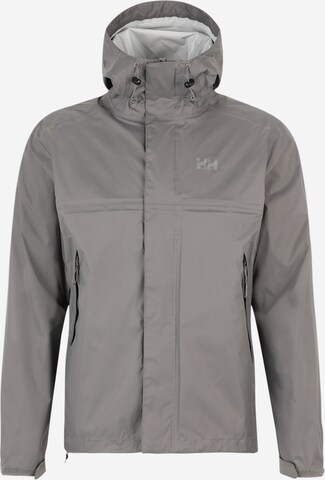 HELLY HANSEN - Casaco outdoor 'LOKE' em cinzento: frente