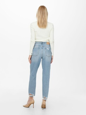 ONLY Tapered Jeans 'Janet' i blå