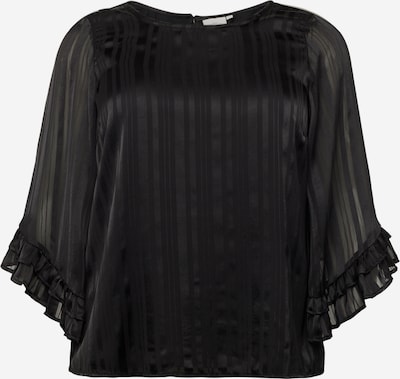 ONLY Carmakoma Blouse 'FLOOR' in de kleur Zwart, Productweergave