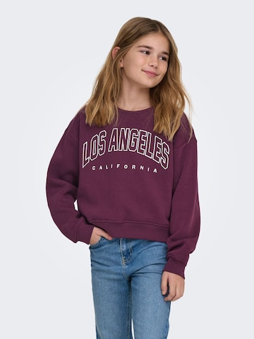 ONLY GIRLS Свитшот в Красный: спереди