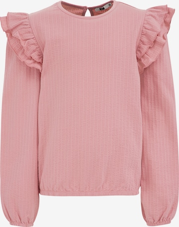 WE Fashion Футболка в Ярко-розовый: спереди