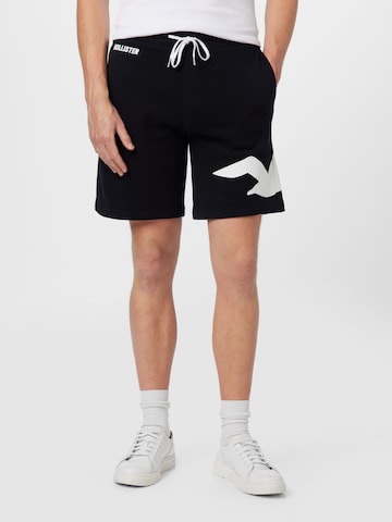 HOLLISTER Zvonové kalhoty Kalhoty – černá: přední strana