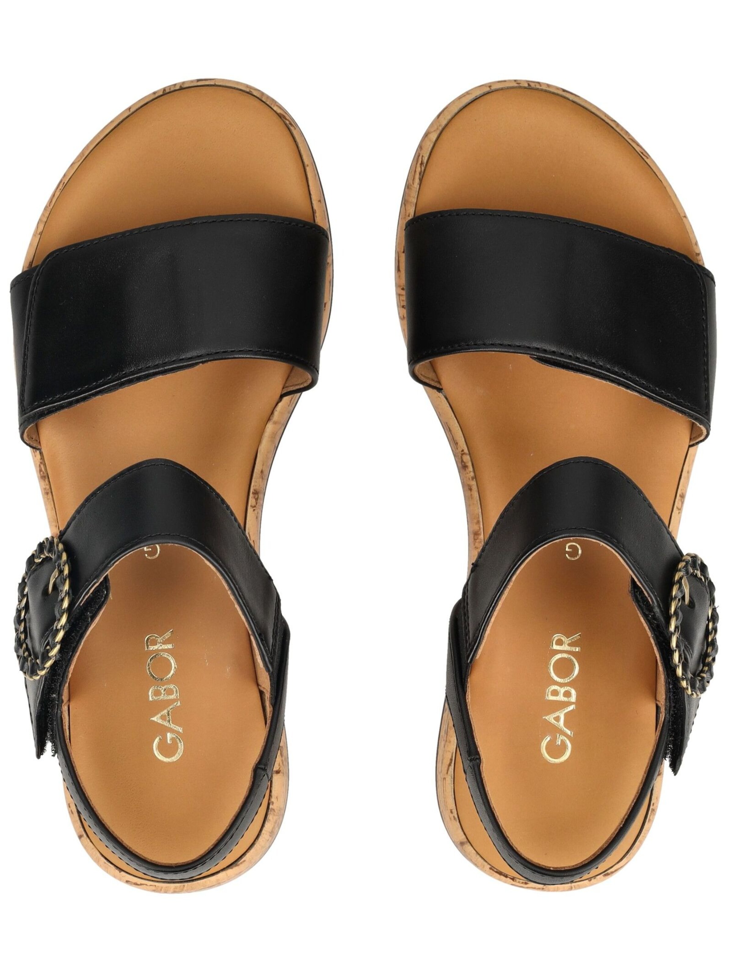 Sandales à lanières GABOR en noir