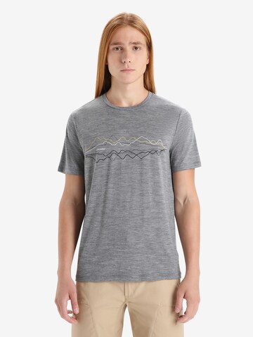 T-Shirt fonctionnel 'Tech Lite II' ICEBREAKER en gris : devant