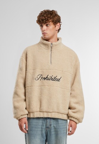 Felpa 'Woodford' di Prohibited in beige: frontale