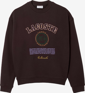 LACOSTE Collegepaita värissä ruskea: etupuoli