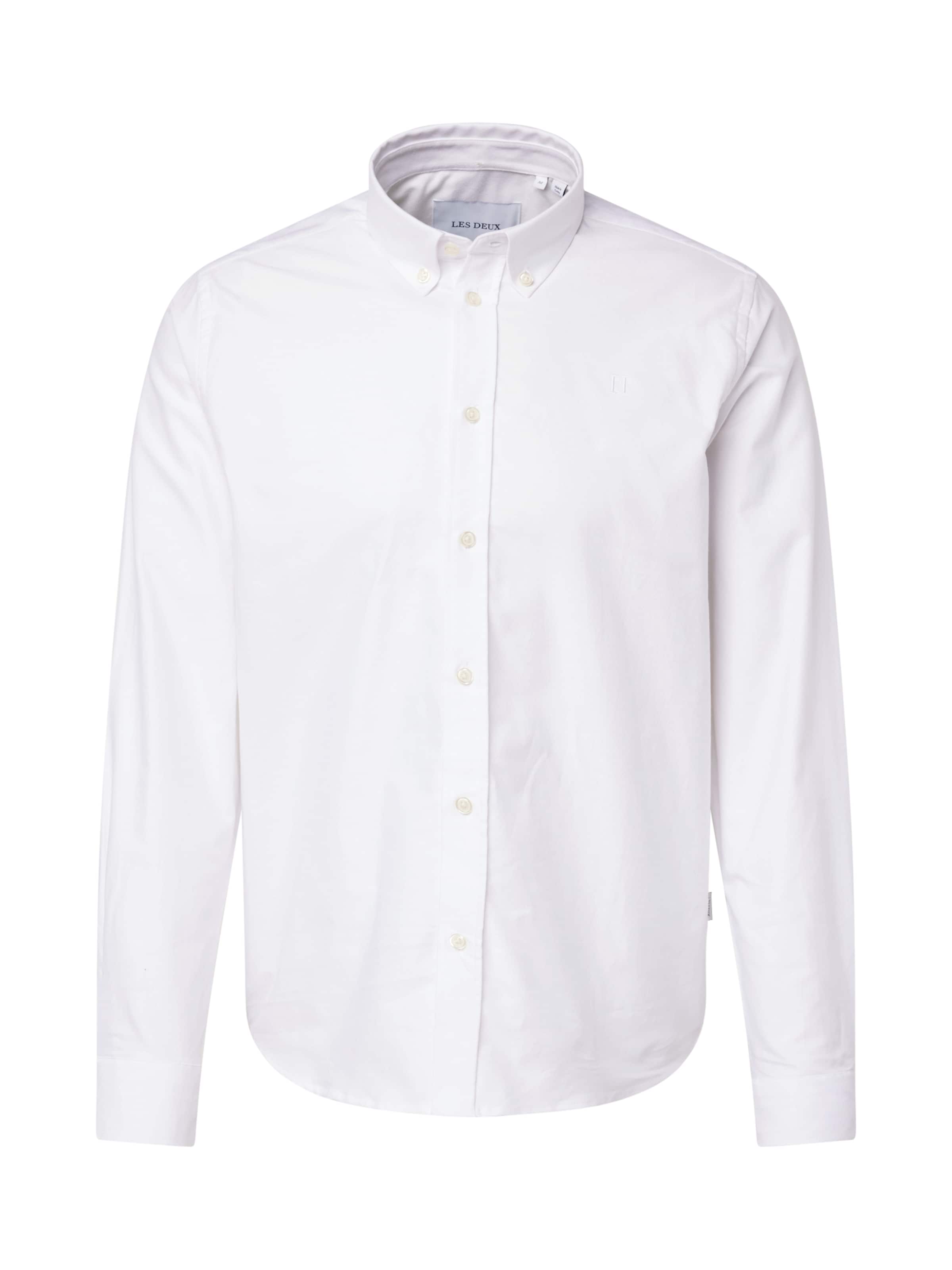 Les Deux - Ajuste regular Camisa 'Konrad' en blanco: frente