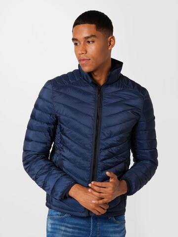 TOM TAILOR Between-Season Jacket in Blue: front