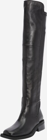 MJUS Over the Knee Boots 'AMELIA' in Black: front