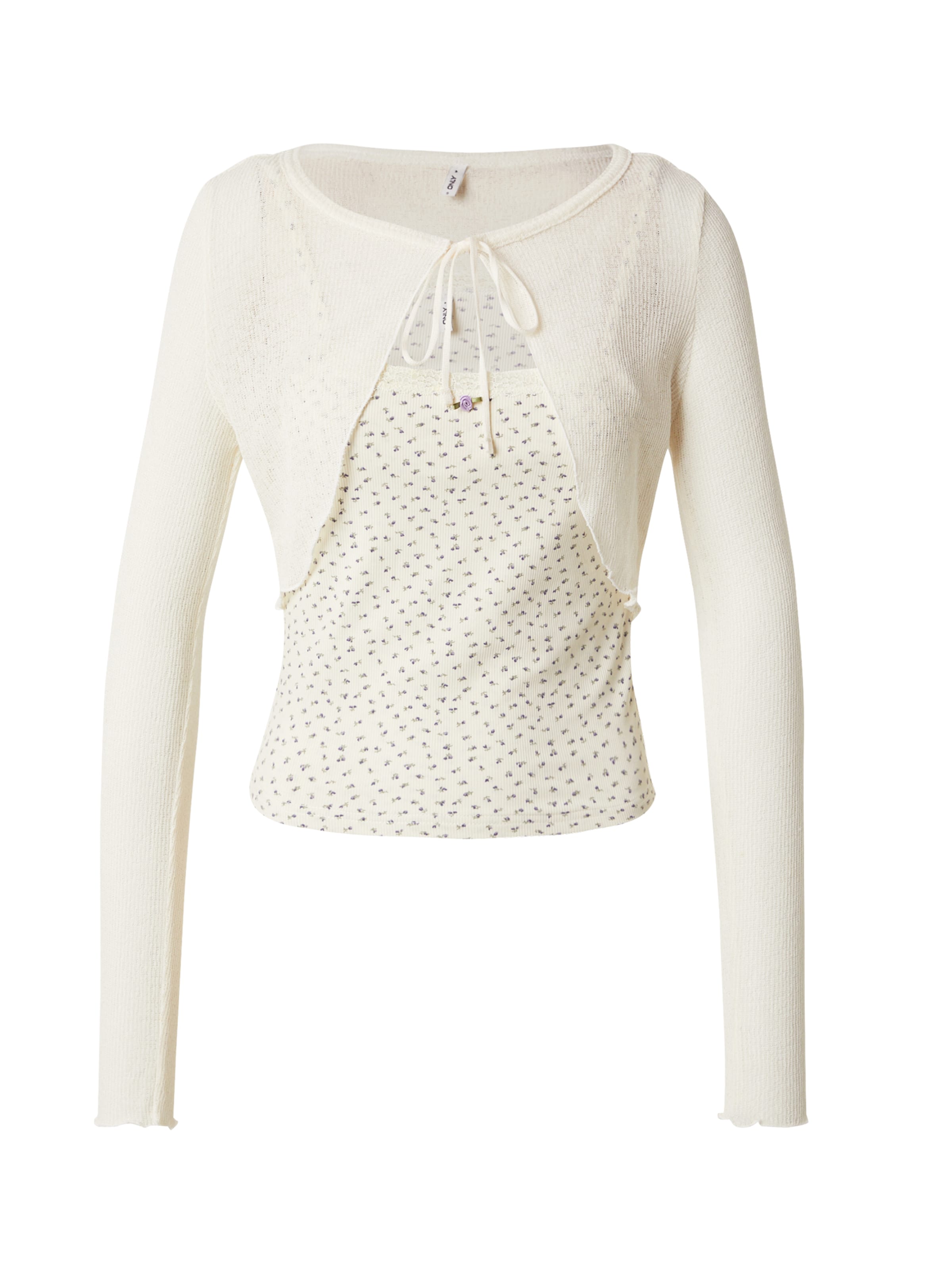 ONLY Тениска 'ONLLEMONE' в бежово: отпред