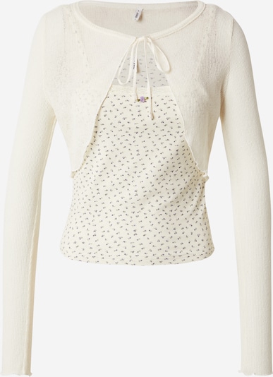 Tricou 'ONLLEMONE' ONLY pe crem / oliv / lila, Vizualizare produs