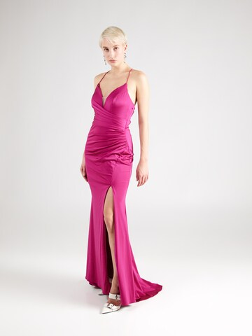 Laona Evening Dress in Pink: front