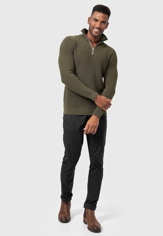 INDICODE JEANS Pullover 'Mayer' in Grün