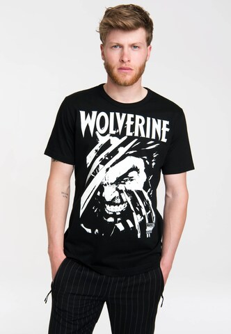 LOGOSHIRT Shirt in Black: front
