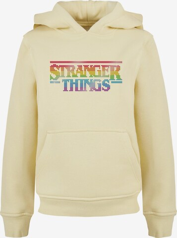 ABSOLUTE CULT Sweatshirt 'Stranger Things - Rainbow' in Yellow: front