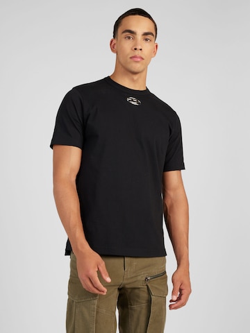 DIESEL - Camiseta 'JUST-OD' en negro: frente