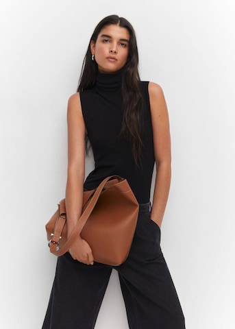 MANGO Shoulder Bag 'Ophelia' in Brown