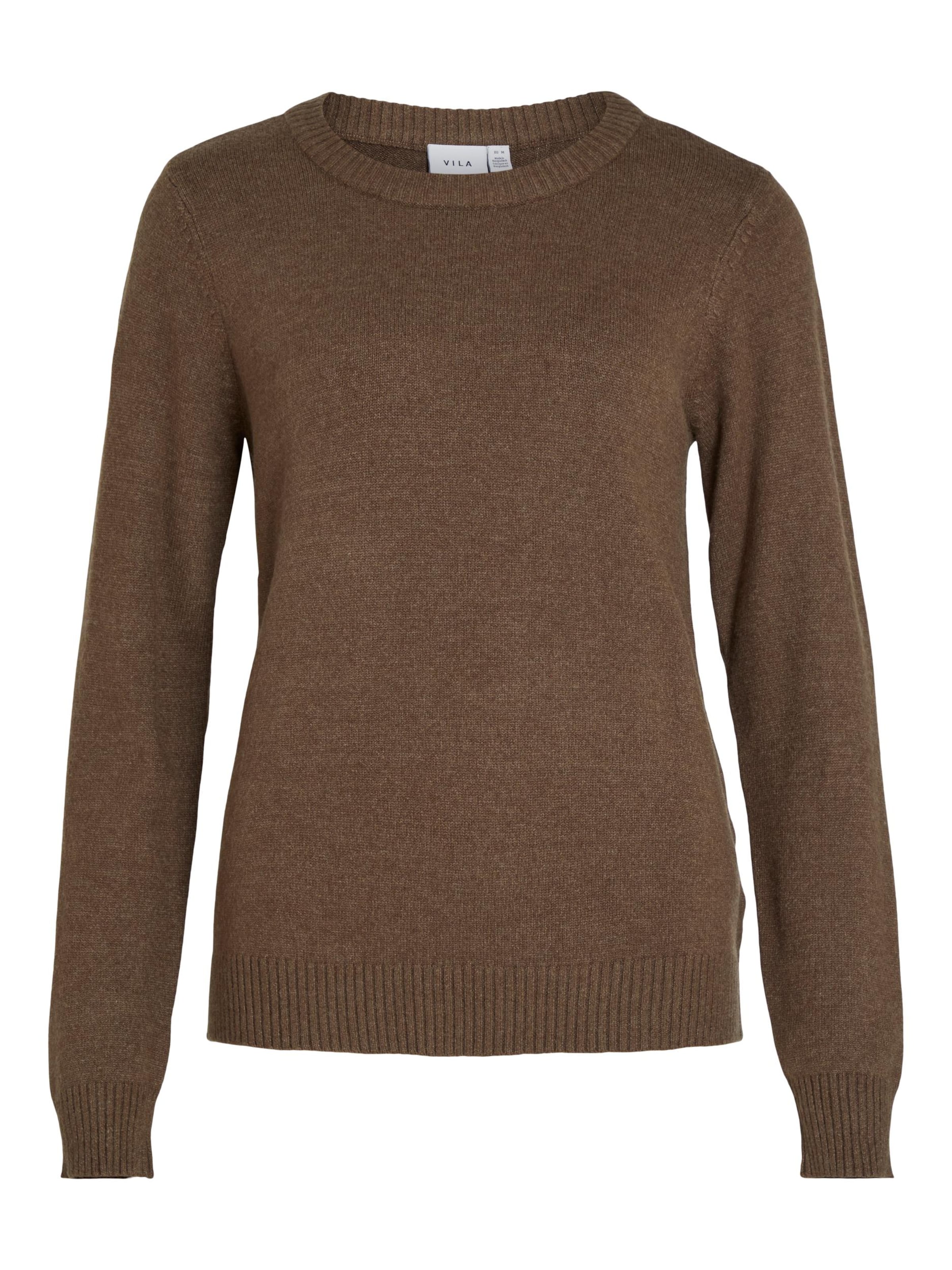 VILA Svetr 'VIRil' – hnědá: přední strana