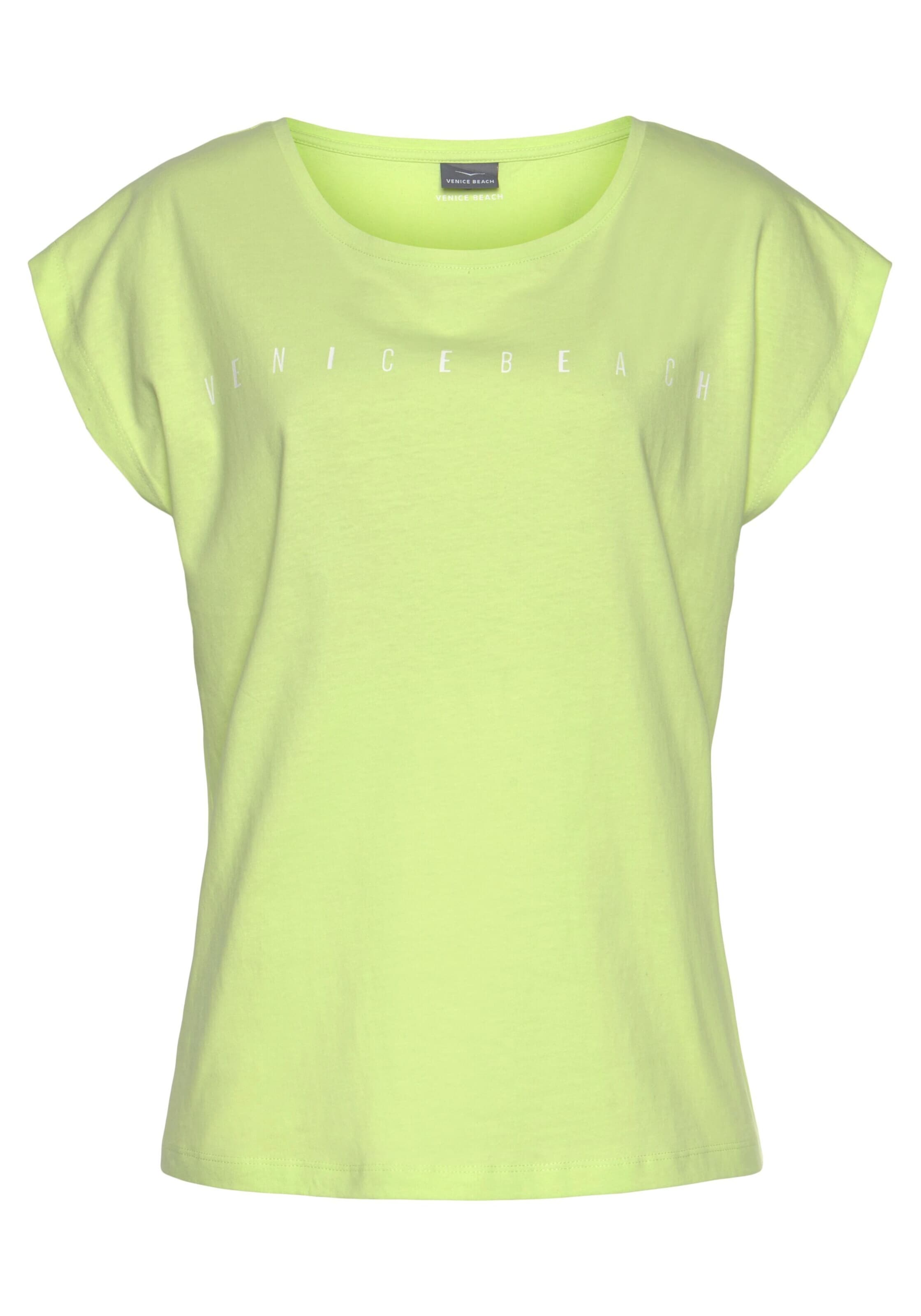 VENICE BEACH T-shirt en citron vert / blanc, Vue avec produit