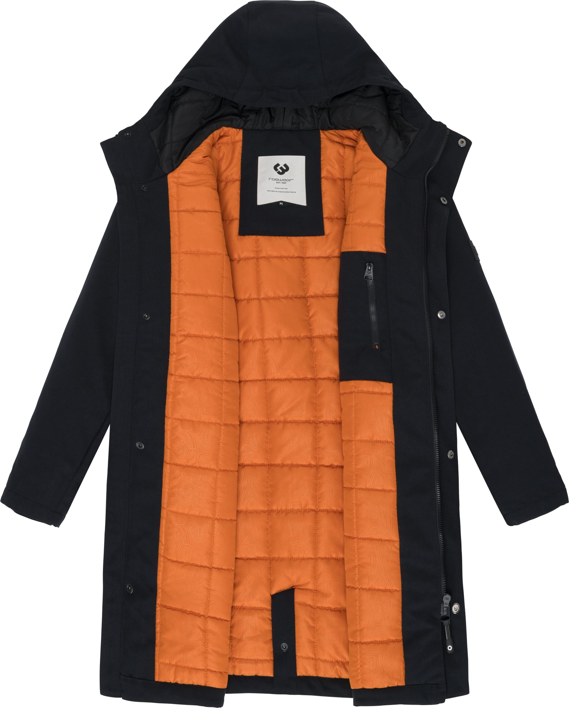 RagwearZimski kaput 'Mr Them' - crna boja