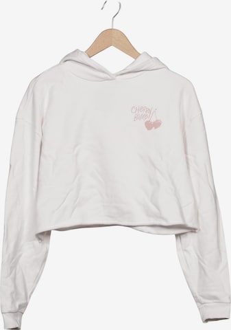 HUGO Kapuzenpullover S in Weiß: Vorderseite