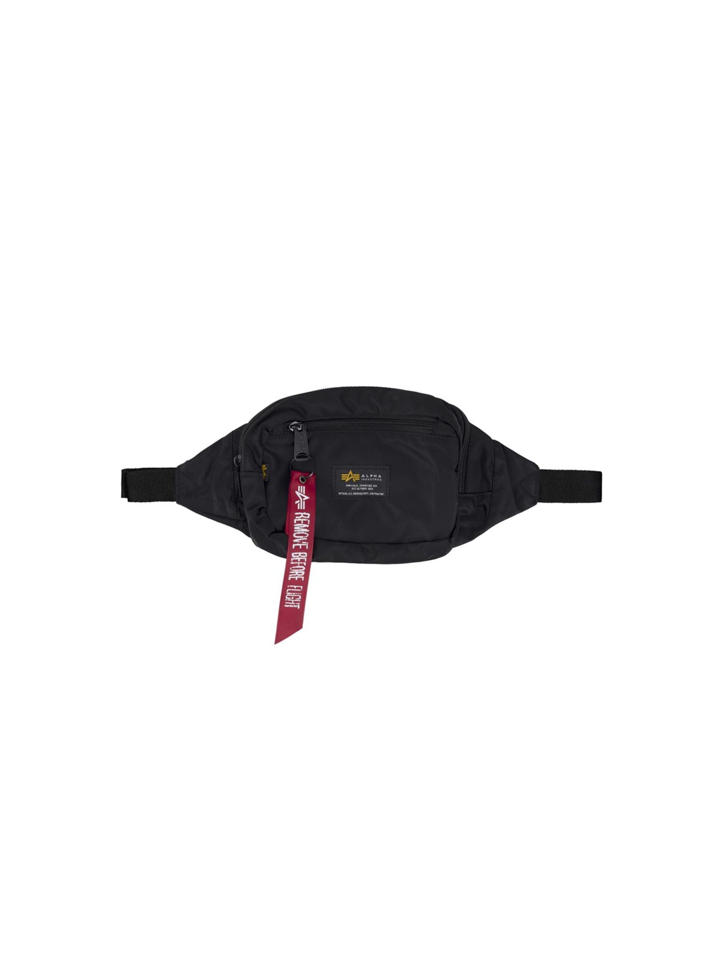 ALPHA INDUSTRIES Crossbody Bag 'Crew' in Black: front