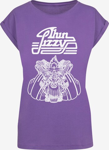 Merchcode Shirt 'Thin Lizzy - Rocker Solid' in Lila: voorkant