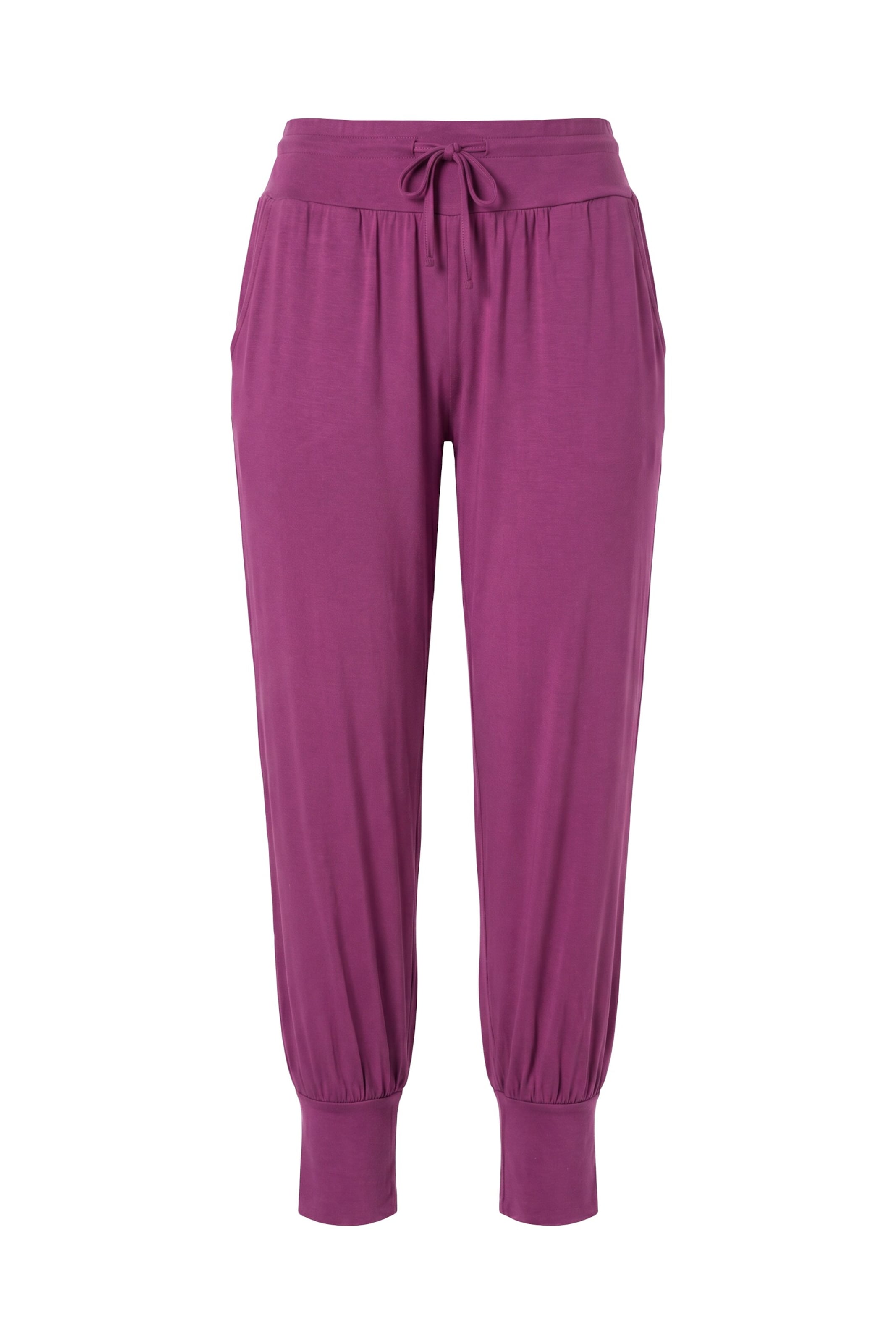 Ulla Popken Tapered Hose in Lila: Vorderseite