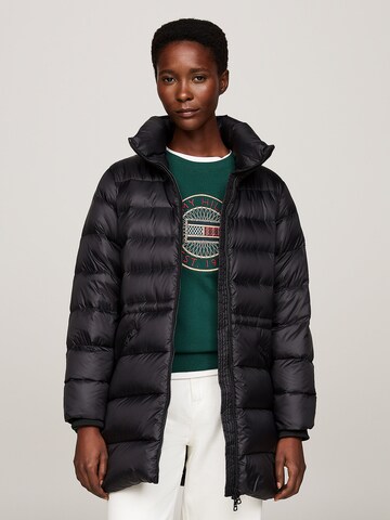 Manteau mi-saison TOMMY HILFIGER en noir : devant