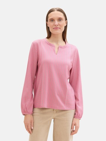 Camicia da donna di TOM TAILOR in rosa: frontale