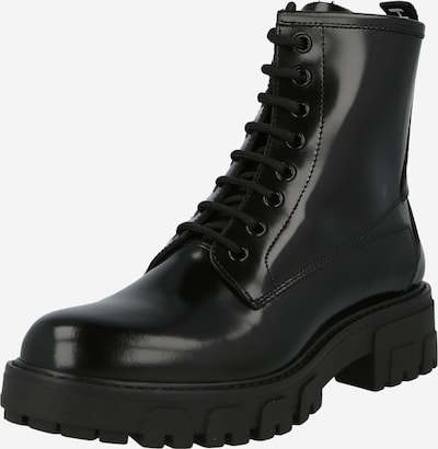 HUGO Lace-Up Ankle Boots 'Axel' in Black / White, Item view