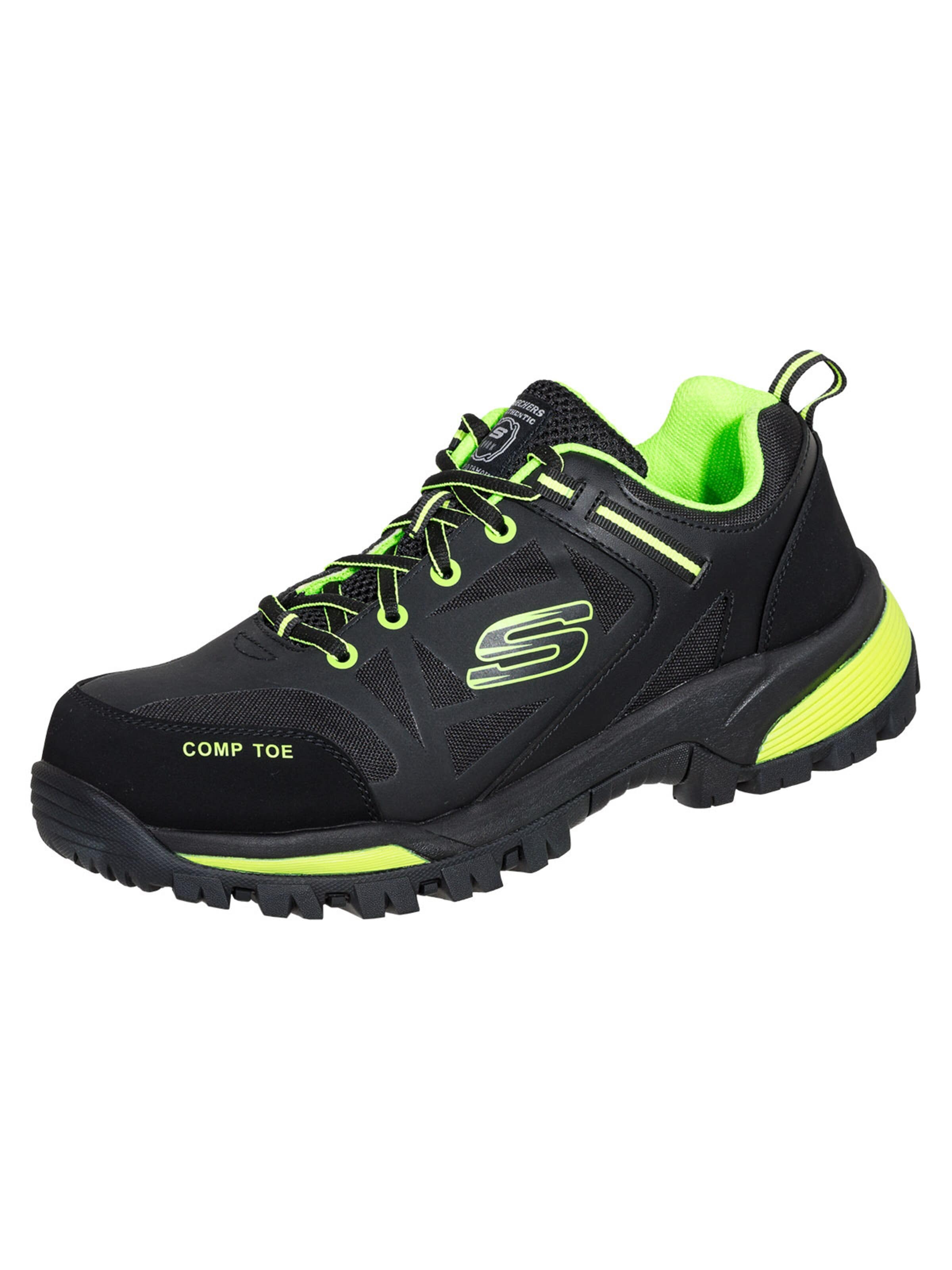 SKECHERS Halbschuh 'Halbschuhe Pending in schwarz/grün'‌‌‌‌‌‌‌ in Schwarz: Vorderseite