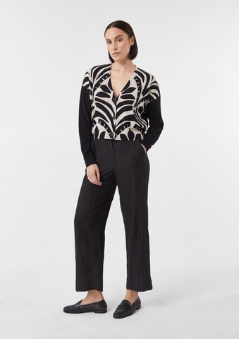 comma casual identity Gebreid vest in Zwart