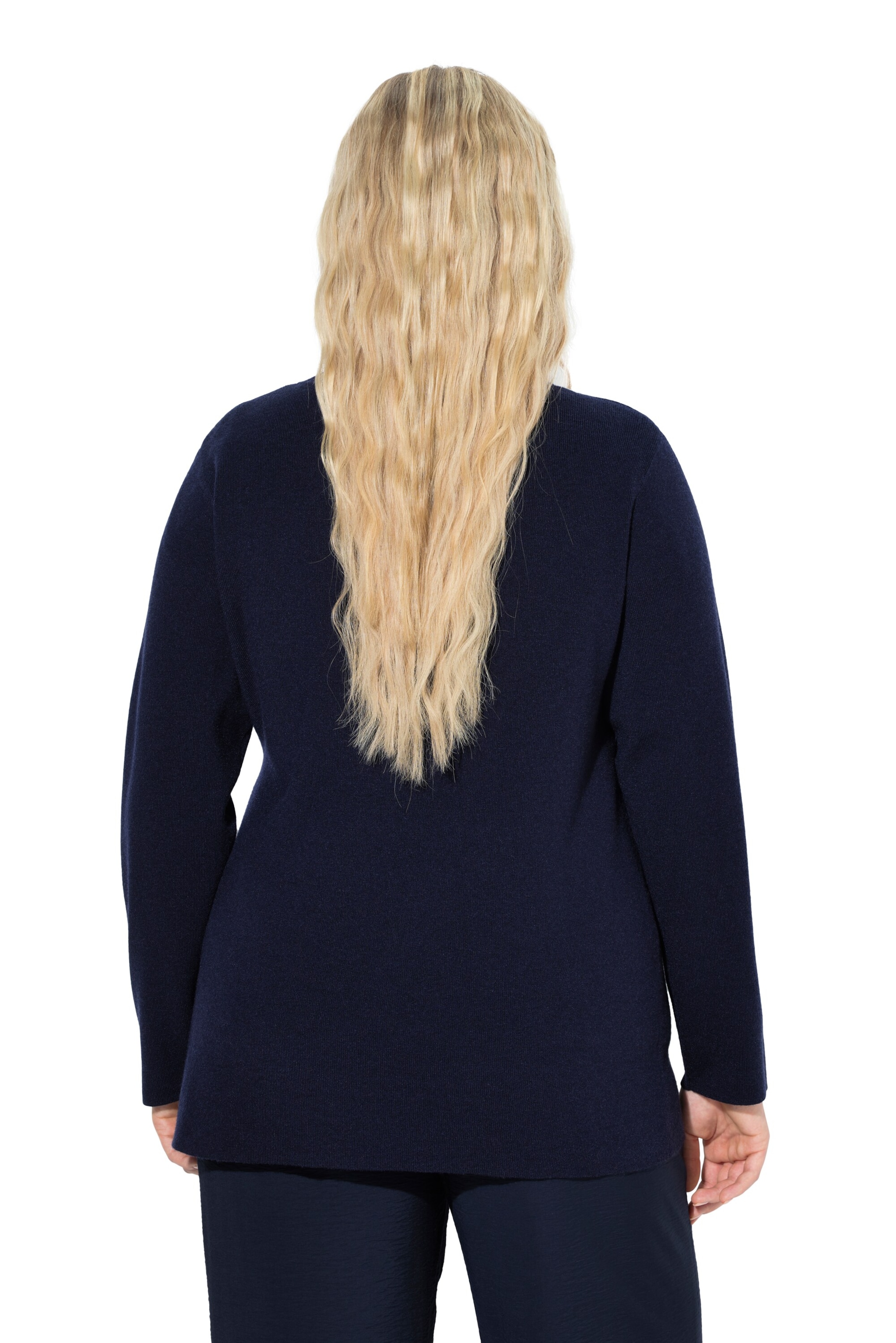 Ulla Popken Gebreid vest in Blauw